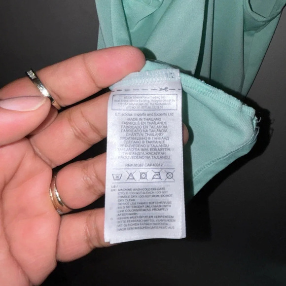 Adidas shirt - light aqua twist back running/active tank - Picture 4 of 8